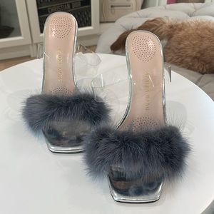 Azalea Wang Fur Heels